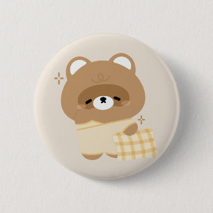 Niedliches Biber Button