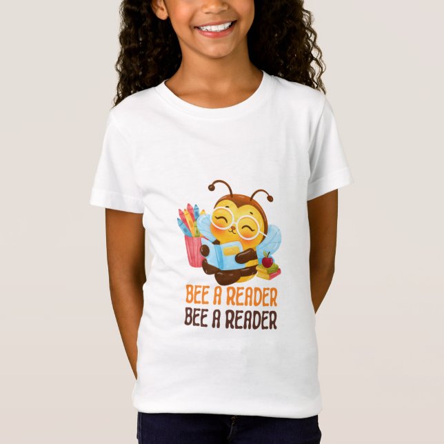 Niedliches Bienenbuch Kinder T - Shirt (Vorderseite)