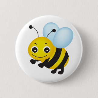 Niedliches Bienendesign Button
