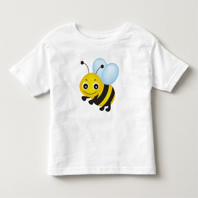 Niedliches Bienendesign Kleinkind T-shirt (Vorderseite)