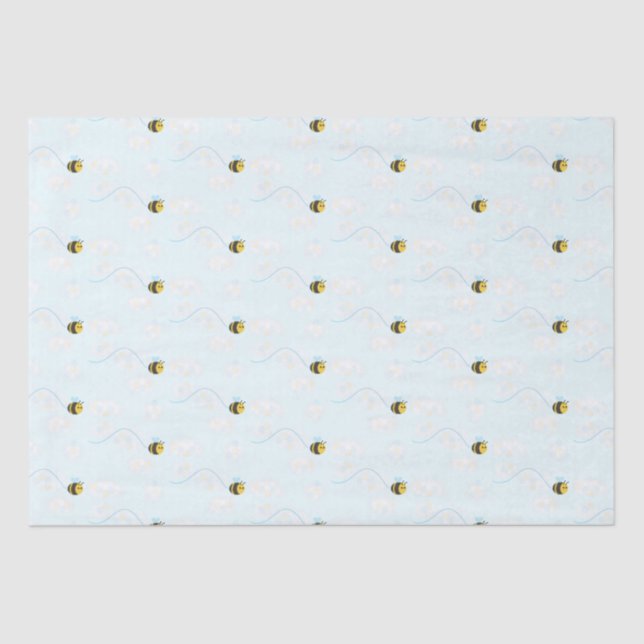 Niedliches Bienengewebe Seidenpapier (Vorderseite)