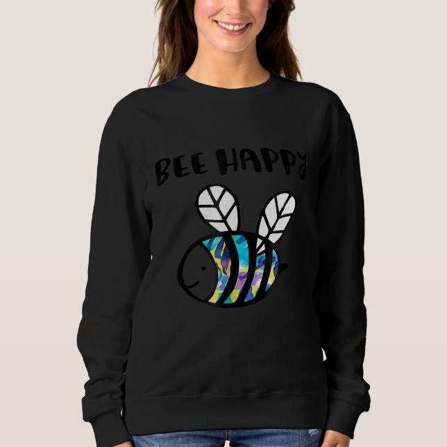 Niedliches Bienenhappy Buzzing Honey Bumblebee T-S Sweatshirt (Vorderseite)