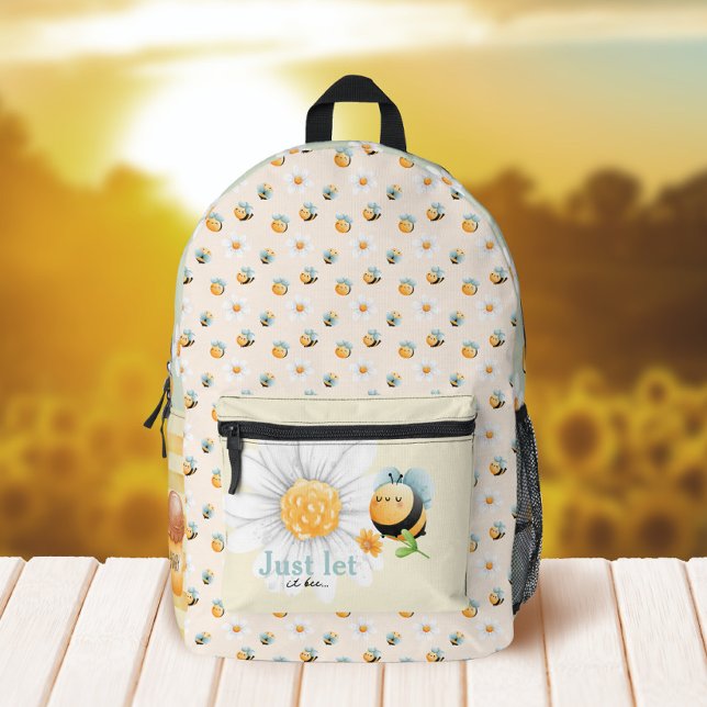 Niedliches Bienenmuster Kids-Backpack Bedruckter Rucksack (Von Creator hochgeladen)