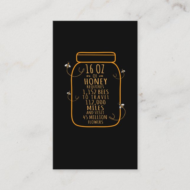 Niedliches Bienenzuchtangebot Bienenhalter Honig L Visitenkarte (Vorderseite)