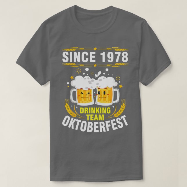 Niedliches Biergefühl seit 1978 Getränketeam O T-Shirt (Design vorne)
