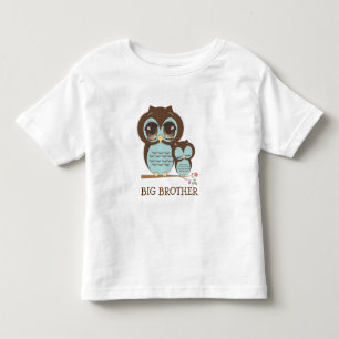 Niedliches Big Brother Owl mit Sleepy Lil' Baby Br Kleinkind T-shirt