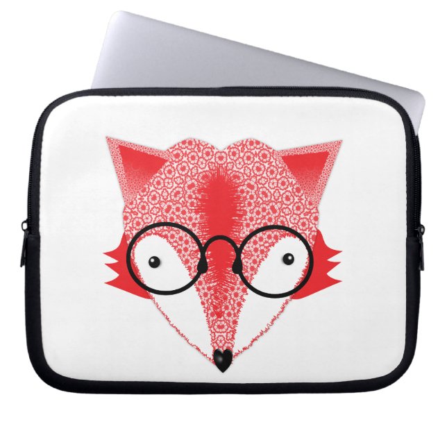 Niedliches Bild von Funky Fox Laptopschutzhülle (Vorderseite)