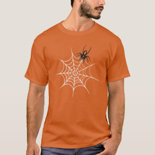 Niedliches Black Spider & White Spider Web. T-Shirt