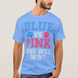 Niedliches Blau gegen rosa Geschlecht offenbart Pa T-Shirt