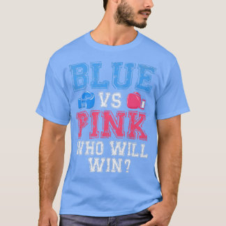Niedliches Blau gegen rosa Geschlecht offenbart Pa T-Shirt