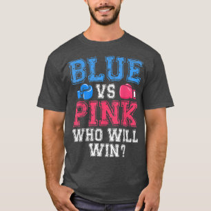 Niedliches Blau gegen rosa Geschlecht offenbart Pa T-Shirt