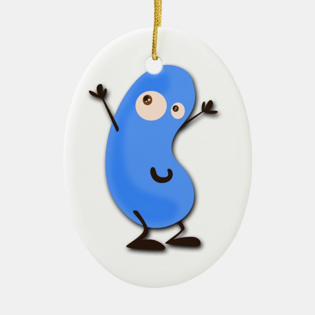 Niedliches Blaubeermonster Keramik Ornament (Vorne)