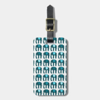 Niedliches Blaue Elefanten-Muster