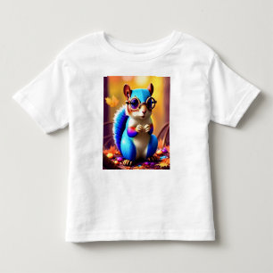 Niedliches blaues Eichhörnchen mit Brille-56786 Kleinkind T-shirt