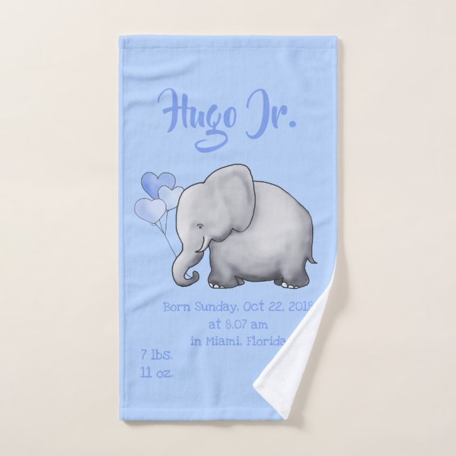 Niedliches blaues handtuch (Handtuch)