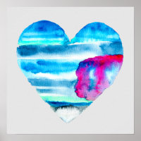 Niedliches blaues Herz