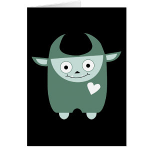 Niedliches blaues Monster