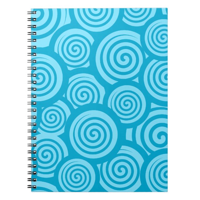 Niedliches blaues Notebook Notizblock (Vorderseite)