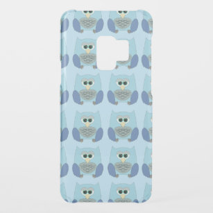 Niedliches blaues Owls-Muster Uncommon Samsung Galaxy S9 Hülle