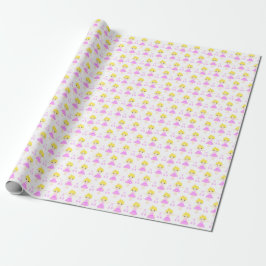 Niedliches blondes Ballerina Wrapping Paper Geschenkpapier
