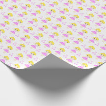 Niedliches blondes Ballerina Wrapping Paper