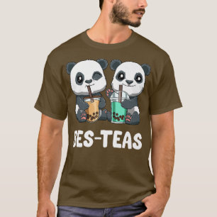 Niedliches Blubble Tea Pandas Funny Boba Tea 770 T-Shirt