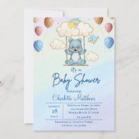 Niedliches Blue Bar Swing Rainbow Baby Dusche