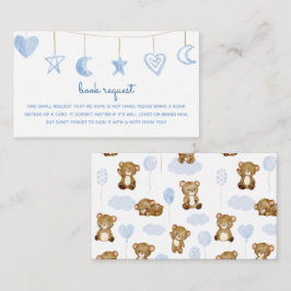 Niedliches Blue Bear Baby Book Begleitkarte