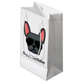 Niedliches Blue French Bulldog Face Kleine Geschen Geschenktüte
