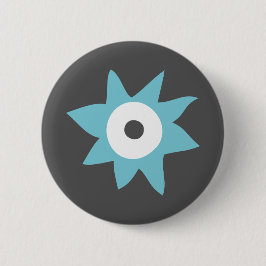Niedliches Blue Monster Abzeichen Button