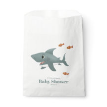 Niedliches Blue Sea Shark Boys Baby Dusche