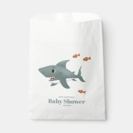 Niedliches Blue Sea Shark Boys Baby Dusche Geschenktütchen