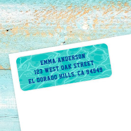 Niedliches Blue Water Pool Party Geburtstagsfeier 