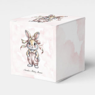 Niedliches Blumen-Hasen-Mädchen-Baby-Party Geschenkschachtel