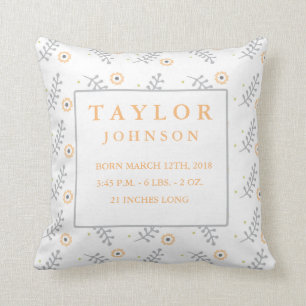 Niedliches Blumendesign Kinderpilz Kissen