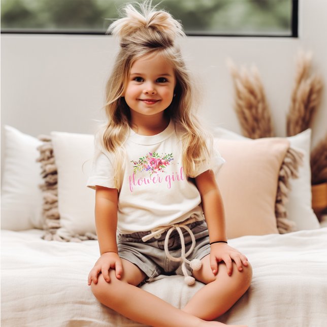 Niedliches Blumenmädchen Rosa Blumenzwiebelblume T T-Shirt (Von Creator hochgeladen)