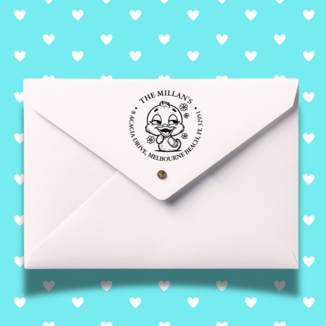 Niedliches Blumenmotiv Permastempel (Personalize notes, crafts, and gifts effortlessly—add charm to every impression!)