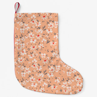 Niedliches Blumenmuster in der kleinen Blume. Dits Kleiner Weihnachtsstrumpf