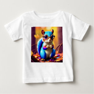 Niedliches Blurhörnchen mit Brille Baby T-shirt