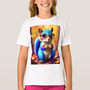Niedliches Blurhörnchen mit Brille T-Shirt
