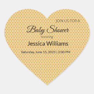 Niedliches Boho Baby Duschgeschlecht neutral, anpa Herz-Aufkleber