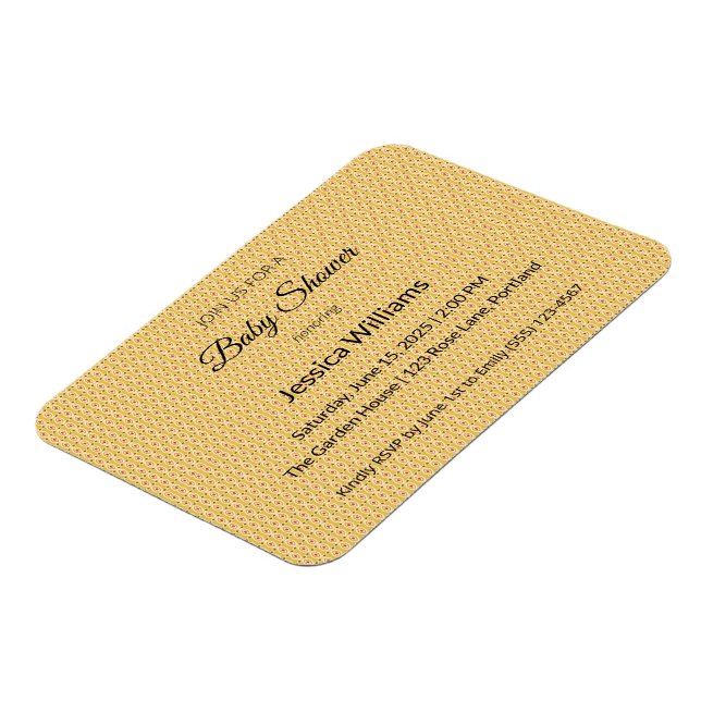 Niedliches Boho Baby Duschgeschlecht neutral, anpa Magnet (Linke Seite)