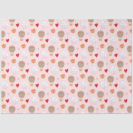 Niedliches Boho-Muster in Rosa Seidenpapier