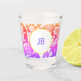 Niedliches Boho Ombre Monogramm Shotglas Schnapsglas