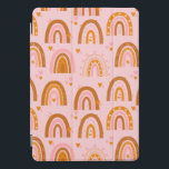 Niedliches Boho-Regenbogen-Herzmuster in rosa Oran iPad Pro Cover<br><div class="desc">Niedliches Boho Rainbow-Herz-Muster in rosa Orange Tablet Case</div>
