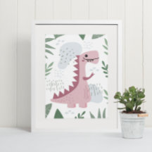 Niedliches Boho T-Rex Dinosaur Baby Room Kinderzim
