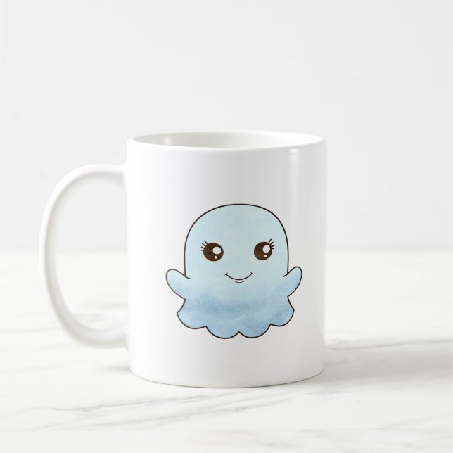 Niedliches Boo Design Trendy Einzigartig Kaffeetasse (Links)