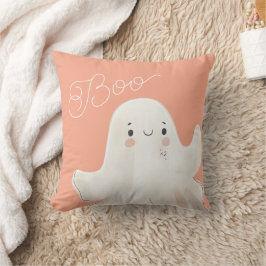 Niedliches Boo Ghost-wirbelkissen Rosa Kissen