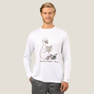 Niedliches Booklet Duck Reading mit Coffee T-Shirt Tri-Blend Shirt
