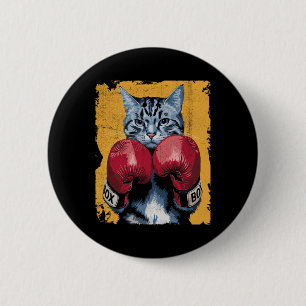 Niedliches Boxen Boxen Handschuhe Sportler Frauen Button